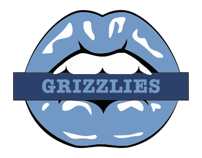 Memphis Grizzlies Lips Logo vinyl decal